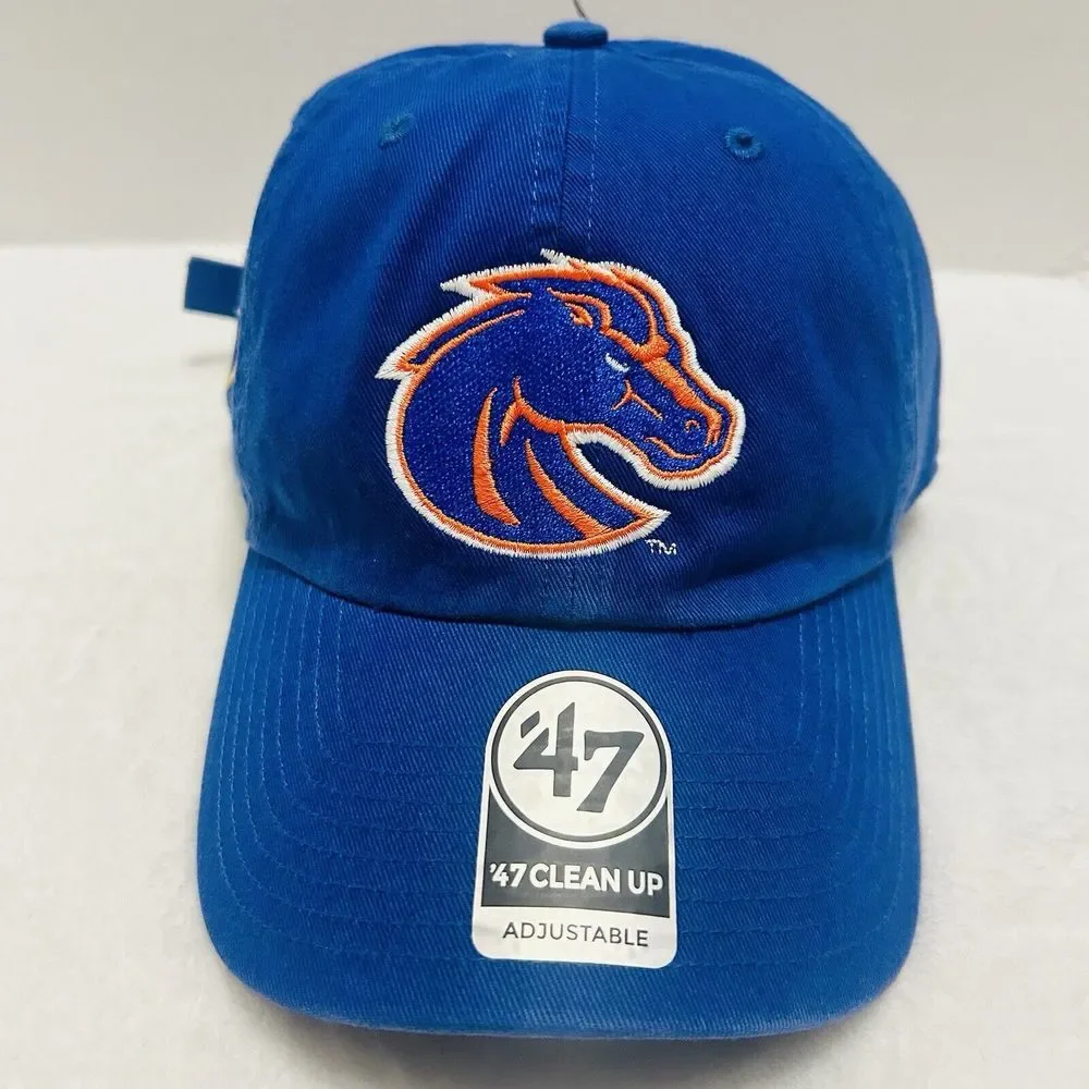 '47 Brand Boise State Broncos CFP Playoffs Clean Up Adjustable Hat Cap Blue NCAA